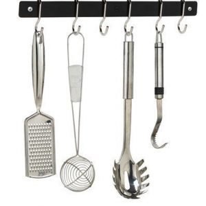 Hahn Kitchenware Seinälista 39 cm med 6 koukulla