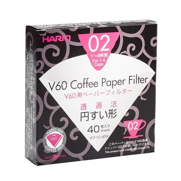 Hario V60 Suodatinpaperit 40 Kpl
