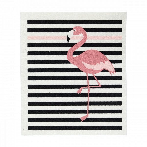 Hemtex Flamingo Dishtowel Astiapyyhe Roosa 20x17 Cm