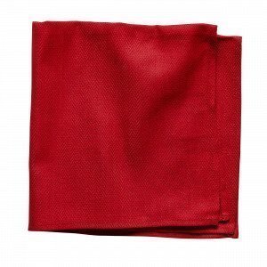 Hemtex Johan Napkin Lautasliina Punainen 47x47 Cm