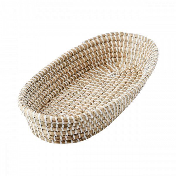 Hemtex Meriheinä Bread Basket Leipäkori Luonnonvalkoinen 23x42 Cm