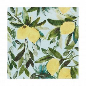 Hemtex Sicilien Napkins Lautasliina Turkoosi 33x33 Cm