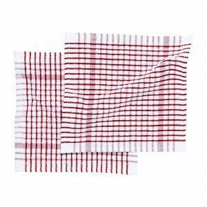 Hemtex Terry Dish Towel Astiapyyhe Joulunpunainen 27x27 Cm