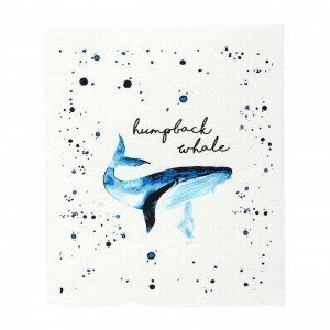 Hemtex Whale Dishtowel Astiapyyhe Sininen 20x17 Cm