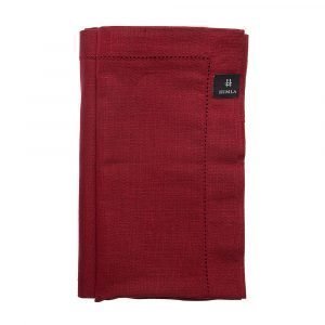 Himla Ebba Servetti Deep Red 50x50 Cm 2-Pakkaus