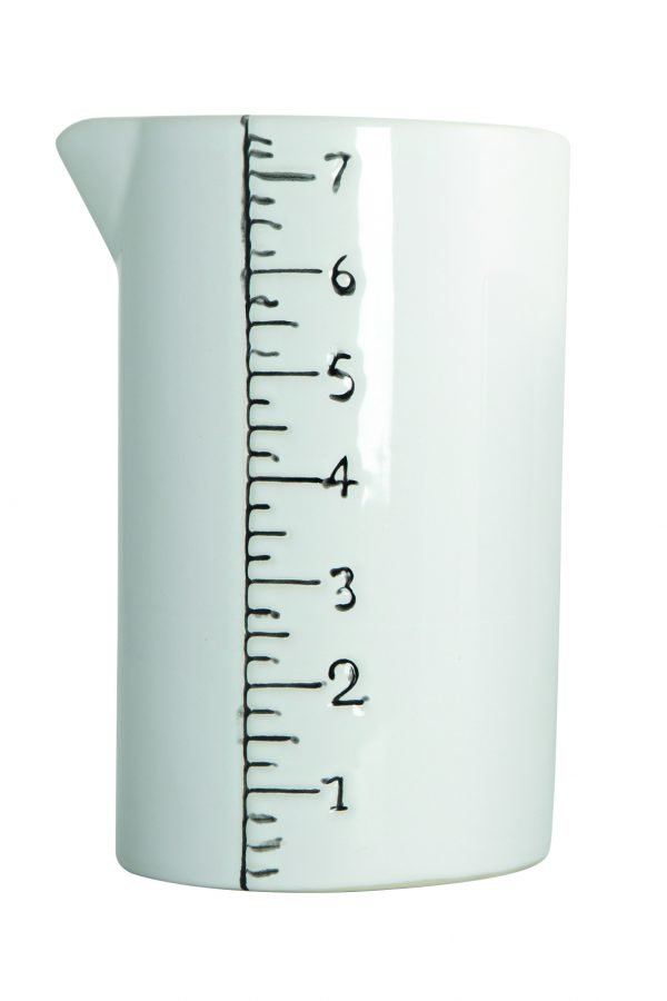 House Doctor Measure Kannu Keraaminen Valkoinen 16 Cm