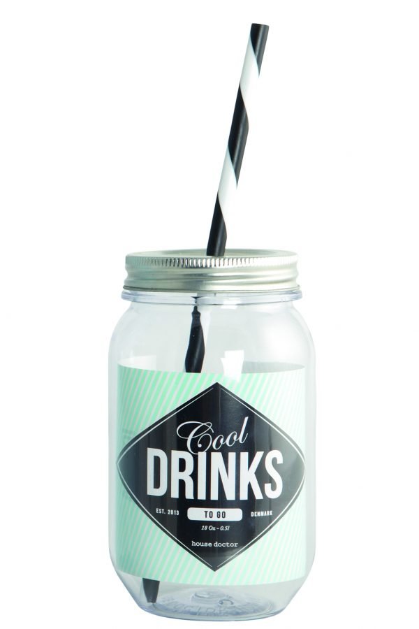 House Doctor Smoothie Lasi Pillillä Muovi 55 Cl