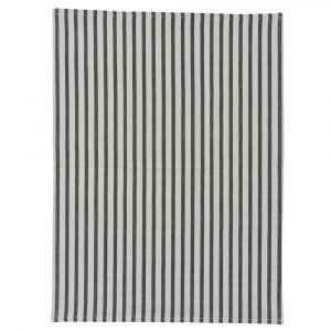 House Doctor Stripe Pyyheliina Harmaa / Musta 50x70 Cm