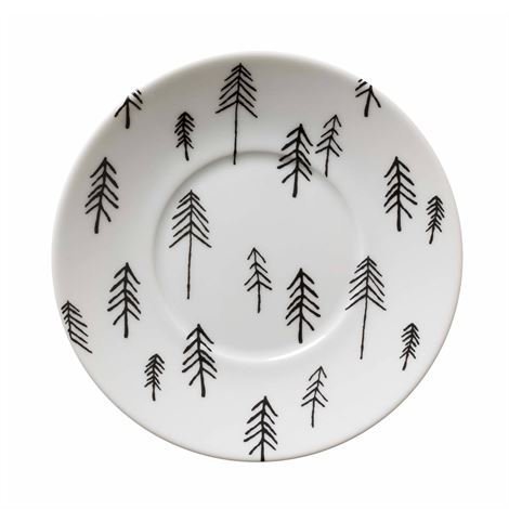 House Of Rym Fir Fir Fir Aluslautanen 16 cm Musta