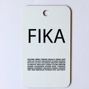 I Love Design Fika Leikkuulauta Musta / Valkoinen