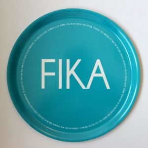 I Love Design Fika Tarjotin Pyöreä Turkoosi 38 Cm