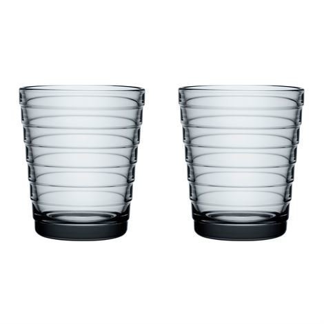 Iittala Aino Aalto Juomalasi 2 kpl 22 cl Harmaa