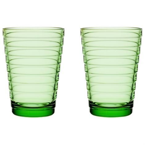 Iittala Aino Aalto Juomalasi 2 kpl 33 cl Omenanvihreä