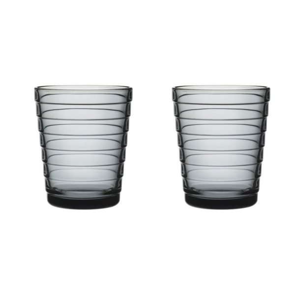 Iittala Aino Aalto Juomalasi Harmaa 22 Cl 2-Pakkaus