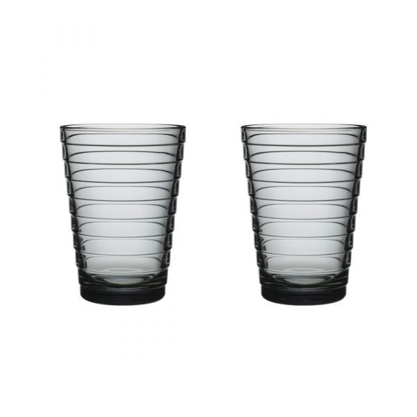 Iittala Aino Aalto Juomalasi Harmaa 33 Cl 2-Pakkaus