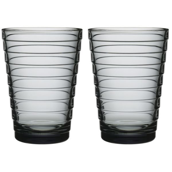 Iittala Aino Aalto Lasi Harmaa 33 Cl 2 Kpl