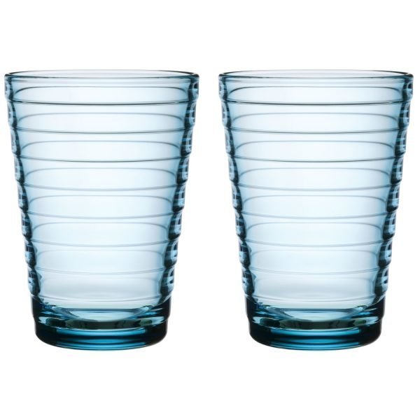 Iittala Aino Aalto Lasi Vaaleansininen 33 Cl 2 Kpl