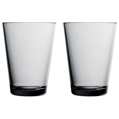 Iittala Kartio Juomalasi 40 cl 2 kpl Harmaa