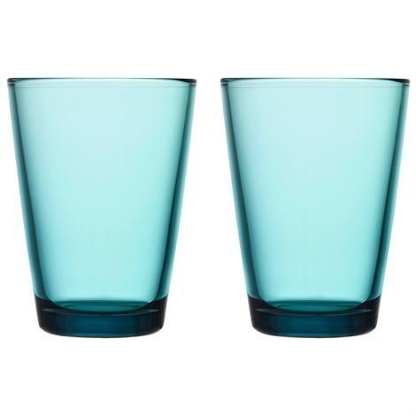 Iittala Kartio Juomalasi 40 cl 2 kpl Merensininen