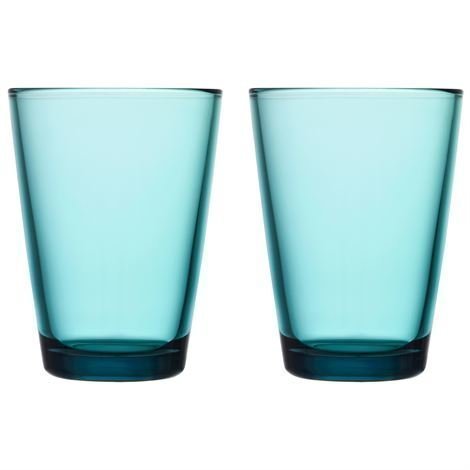 Iittala Kartio Juomalasi 40 cl 2 kpl Merensininen