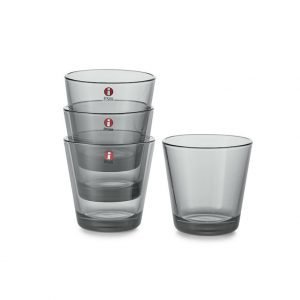 Iittala Kartio Juomalasit Harmaa Ø 21 Cl 4 Kpl