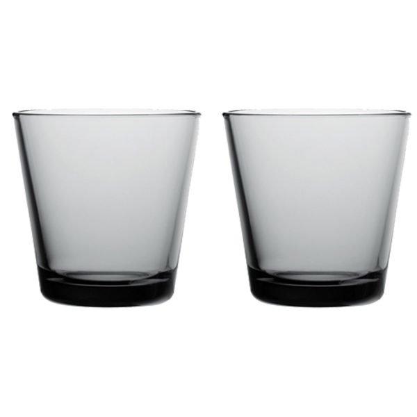 Iittala Kartio Lasi Harmaa 2 Kpl