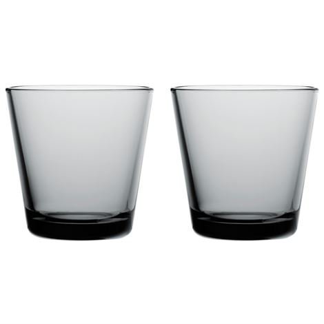 Iittala Kartio Lasi Harmaa 21 cl 2 kpl