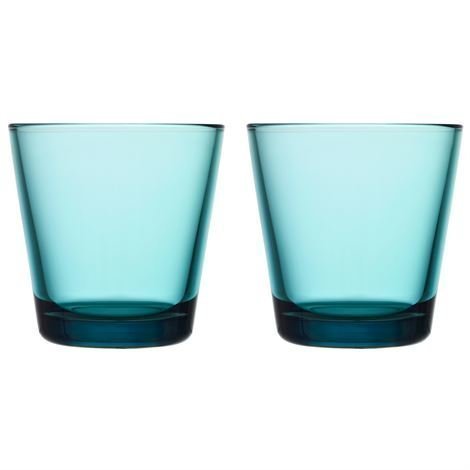 Iittala Kartio Lasi Merensininen 21 cl 2 kpl