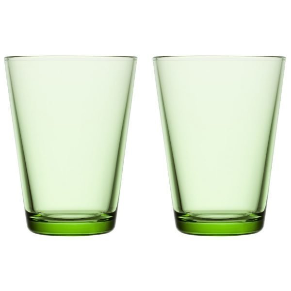 Iittala Kartio Lasi Omenanvihreä 2 Kpl