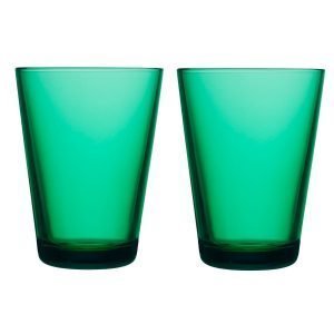 Iittala Kartio Lasi Smaragdi Vihreä 2 Kpl