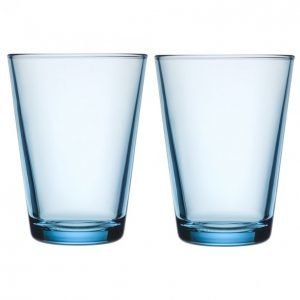 Iittala Kartio Lasi Vaaleansininen 40cl 2kpl