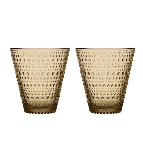 Iittala Kastehelmi Juomalasi 30 cl 2 kpl Aavikko Ruskea