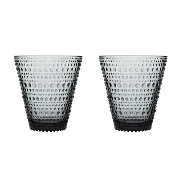 Iittala Kastehelmi Juomalasi Harmaa 30 Cl 2-Pakkaus