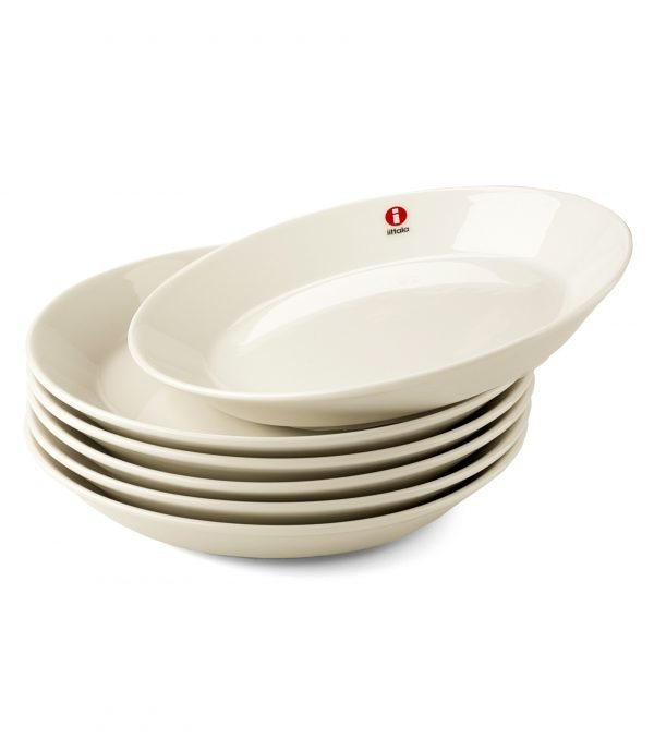 Iittala Teema Matalat Lautaset Valkoinen Ø 15 Cm 6 Kpl