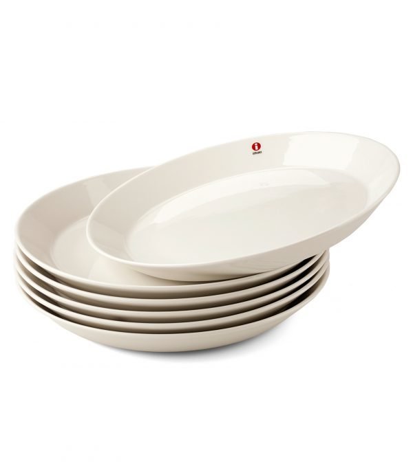 Iittala Teema Matalat Lautaset Valkoinen Ø 17 Cm 6 Kpl