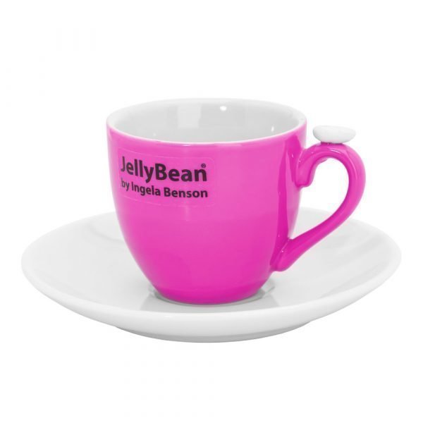 Jellybean Espressokuppi Vaaleanpunainen 2-Pakkaus
