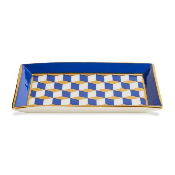 Jonathan Adler Versailles Rectangle Vati Sininen