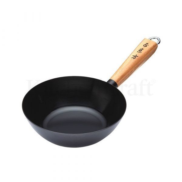 Kitchen Craft Oriental Wok Puukahva Hiiliteräs 200 Mm