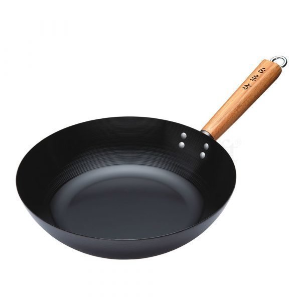 Kitchen Craft Oriental Wok Puukahva Hiiliteräs 300 Mm