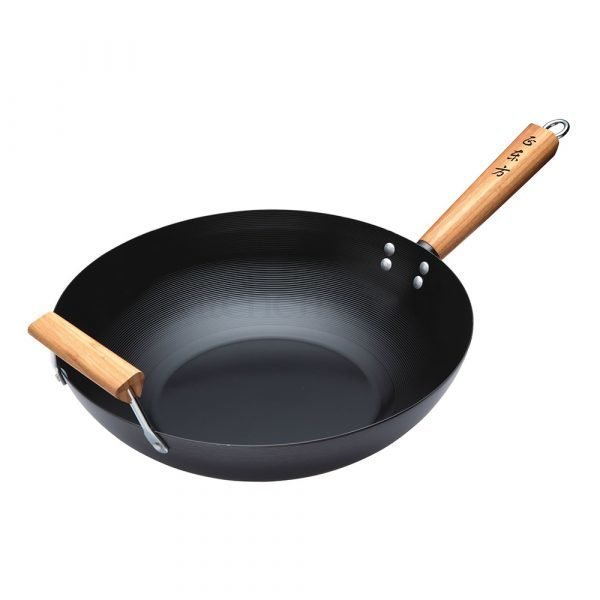 Kitchen Craft Oriental Wok Puukahva Hiiliteräs 350 Mm