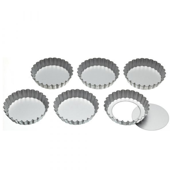 Kitchen Craft Tartlettimuotit Irtopohjalla 6-Pakkaus