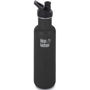 Klean Kanteen Juomapullo Sport Ruostumaton Teräs Musta 0.8 L