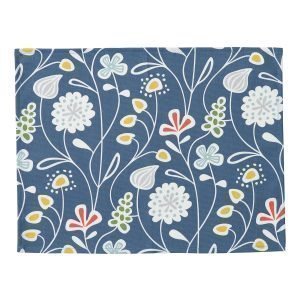 Klippan Yllefabrik Flower Meadow Pöytätabletti Sininen 45x35 Cm