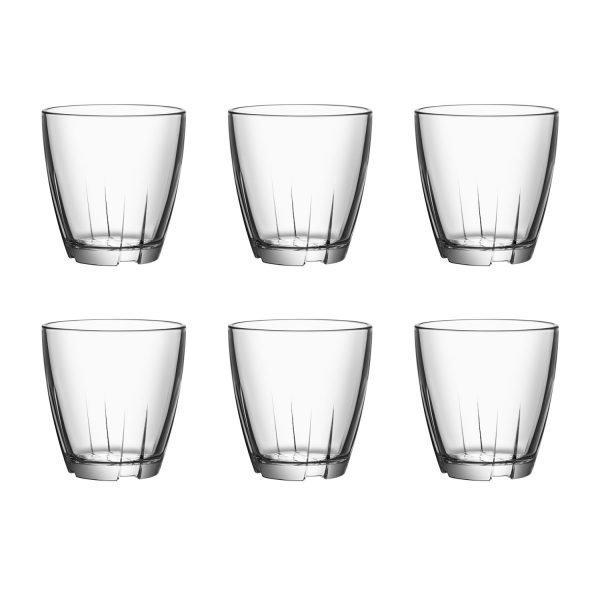 Kosta Boda Bruk Clear Tumbler Small 6-Pakkaus