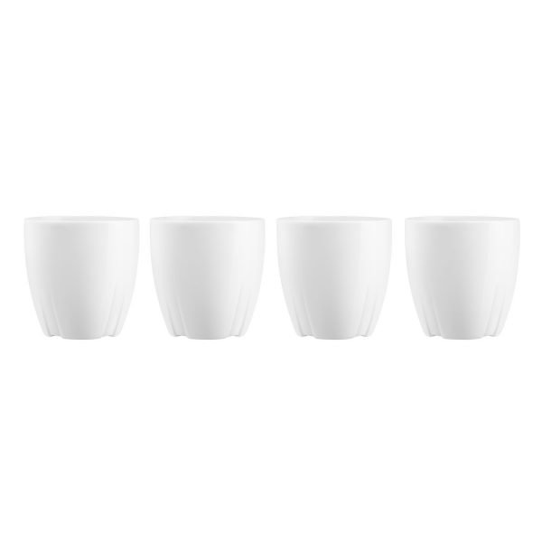 Kosta Boda Bruk Espressokuppi Valkoinen 4-Pakkaus