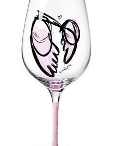 Kosta Boda Guardian Angel Viini pinkki 2-pack 68 cl