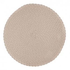 Kotikulta Tabletti Pyöreä Punos Beige 38cm