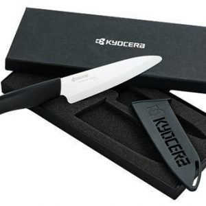 Kyocera Keraaminen japanilainen santoku-veitsi teräsuojalla 14 cm