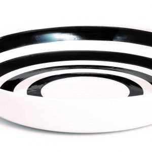 Kähler Design Omaggio Tarjoilukulho Musta Valkoinen 30 Cm