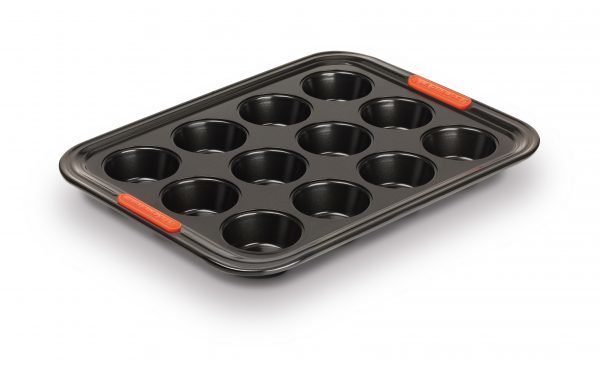 Le Creuset Muffinssivuoka Non Stick Musta 12 Kpl